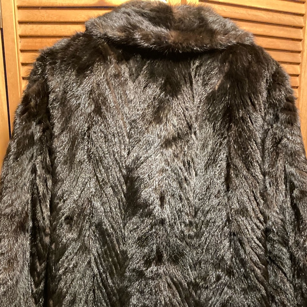 Vintage Scandinavian Fur Co. Genuine Mink Fur Coat with Zippered Front - Picture 14 of 16